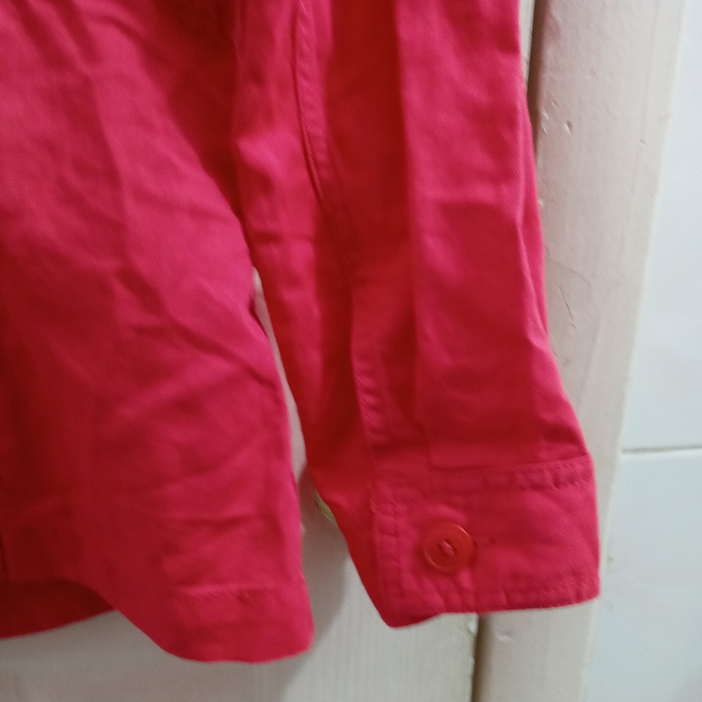 Talbots Raspberry Linen Jacket Size Small - Picture 5 of 8